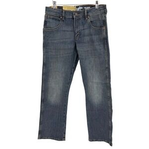 Wrangler Mens 30x30 Retro Relaxed Bootcut Jeans Dark Wash Denim Cowboy Rodeo NEW